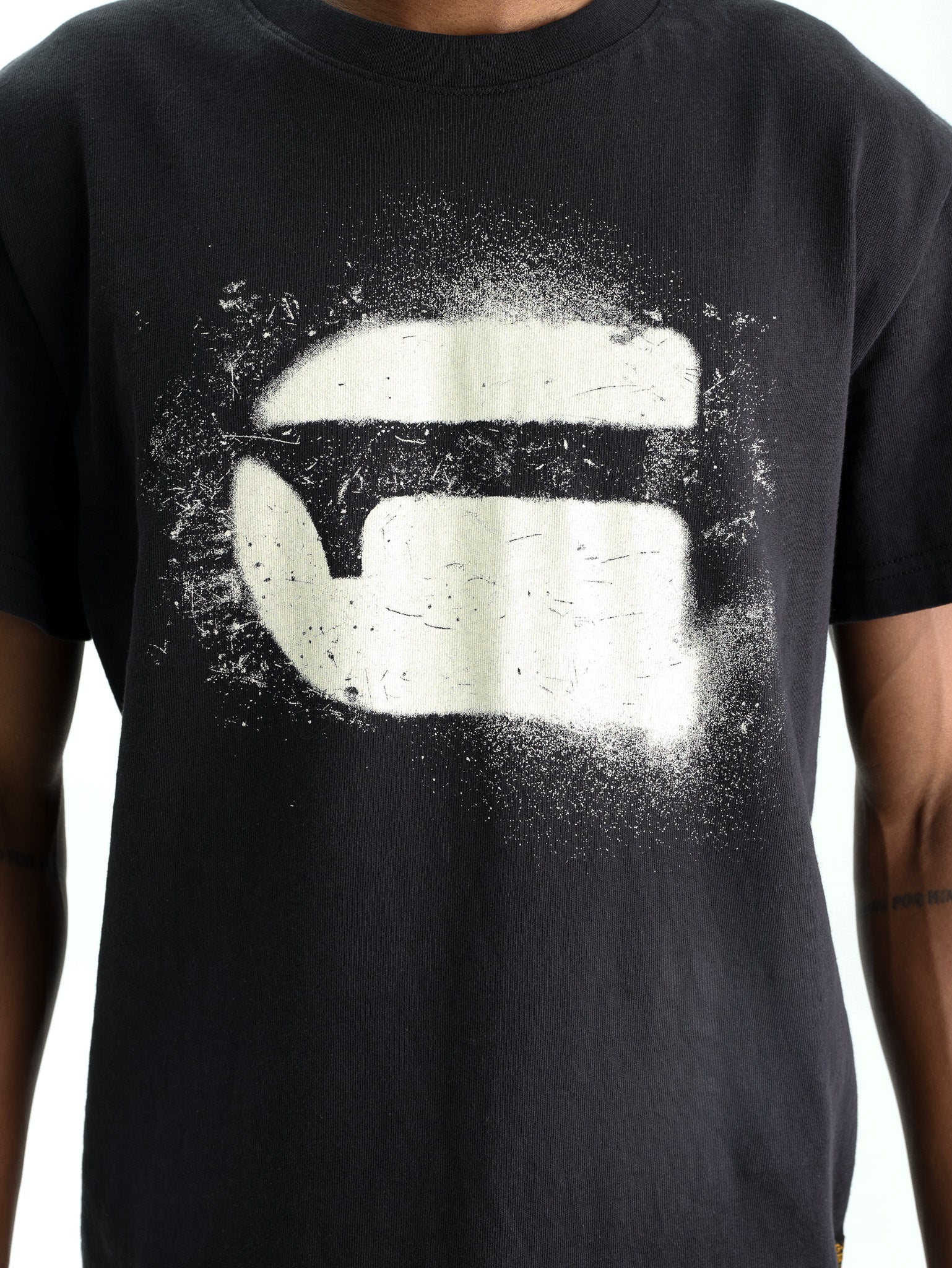 G-Star T-Shirt Spray G Logo Black
